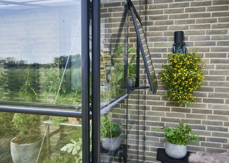 Royal Well muurkas Qube LT 68 Veiligheidsglas Zwart Gecoat - Afbeelding 4